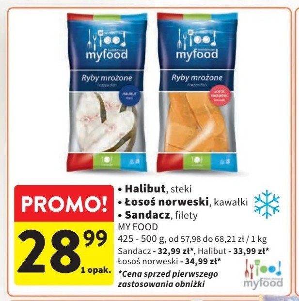 Halibut steki Myfood promocja