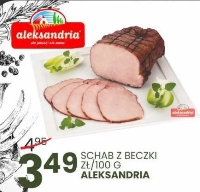 Schab z beczki zł/100g Aleksandra promocja w Wafelek