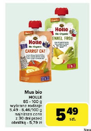 Mus fennel frog Holle bio promocja