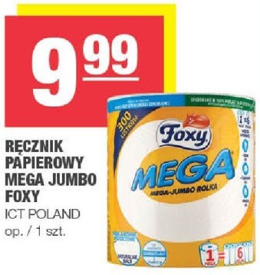 Ręcznik papierowy Mega Jumbo Foxy ICT Poland promocja w SPAR