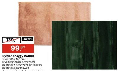Dywan shaggy RABBIT Leroy Merlin promocja w Leroy Merlin