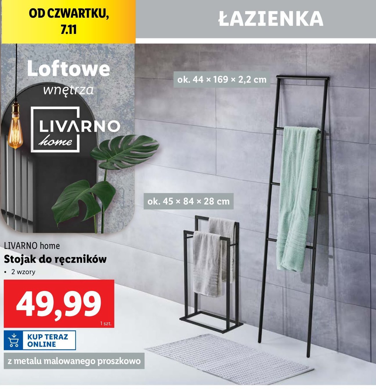 Stojak na ręczniki LIVARNO HOME promocja