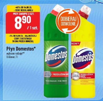 Płyn Domestos promocja w POLOmarket