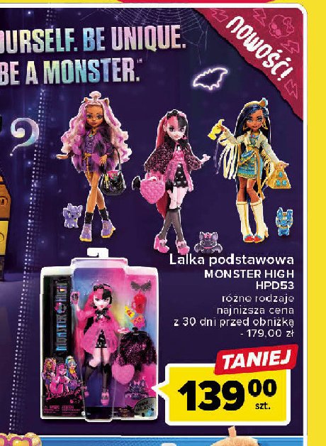 Lalka monster high hpd53 Mattel promocja