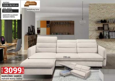 Narożnik SAMOS wybrane wzory i kolory promocja w Merkury Market