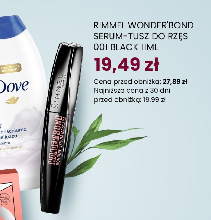 Tusz do rzęs black Rimmel wonder'bond promocja