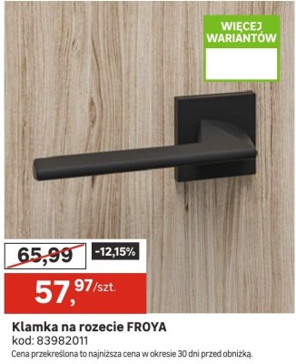 Klamka na rozecie FROYA promocja w Leroy Merlin