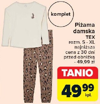 Piżama damska Tex promocja