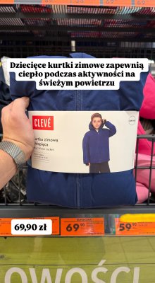 Kurtka zimowa chłopięca CLEVÉ promocja w Biedronka