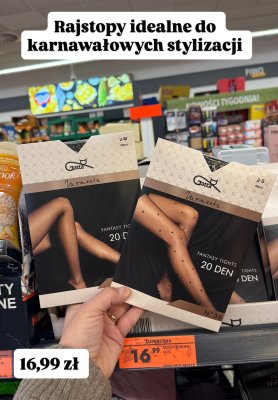 Rajstopy wzorzyste Moments promocja w Biedronka