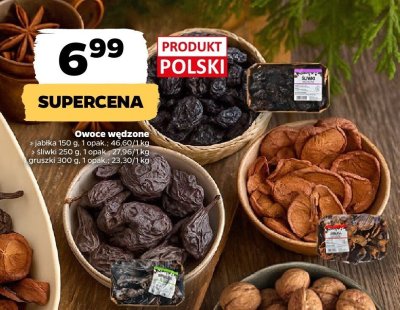 Owoce wędzone śliwki promocja w Netto