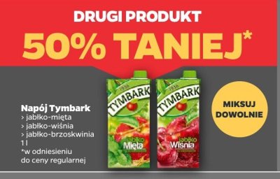 Napój Tymbark jabłko-wiśnia promocja w Netto