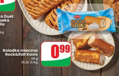Roladka mleczna Rock&Roll Kavis promocja w Dino