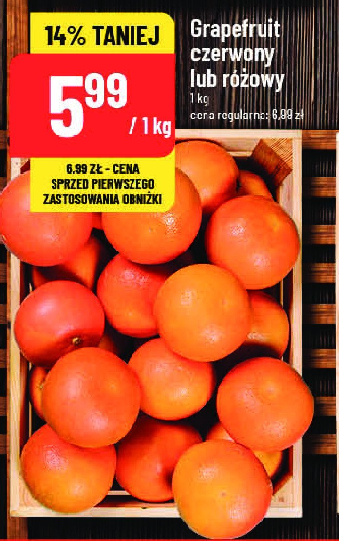 Grejpfruty różowe promocja w POLOmarket