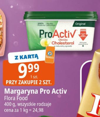 Margaryna Pro Activ Flora Food promocja w Leclerc