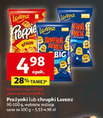 Prażynki Lorenz 90-100 g wybrane rodzaje promocja w Auchan