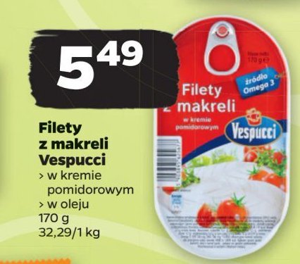 Filety z makreli w kremie pomidorowym Vespucci promocja