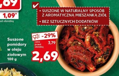 Suszone pomidory w oleju ziołowym promocja w Kaufland