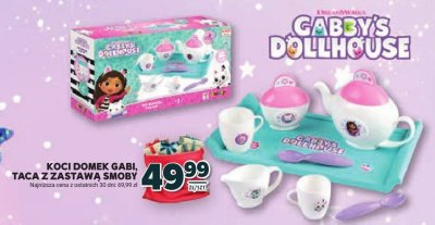 Zabawka Koci domek Gabi, Taca z zastawa smoby Gabby's Dollhouse promocja w Stokrotka