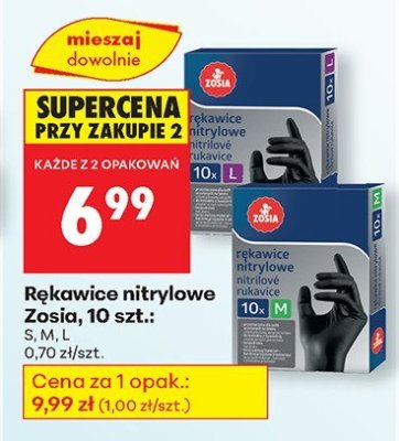Rękawice nitrylowe 10 szt. promocja w Biedronka