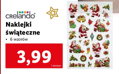Naklejki 艣wi膮teczne Crelando promocja