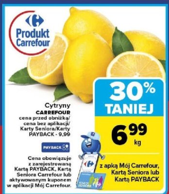 Cytryny promocja w Carrefour