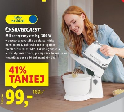 Mikser ręczny z misą SilverCrest 300 W promocja w Lidl