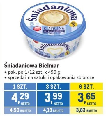 Śniadaniowa Bielmar promocja w Makro