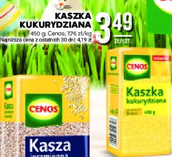 Kaszka kukurydziana Cenos promocja
