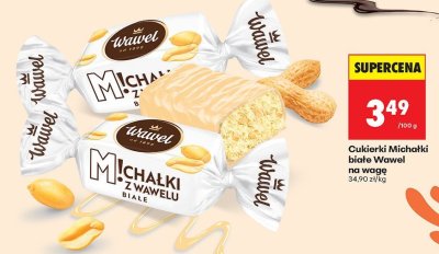 Cukierki Michałki białe na wagę promocja w Biedronka