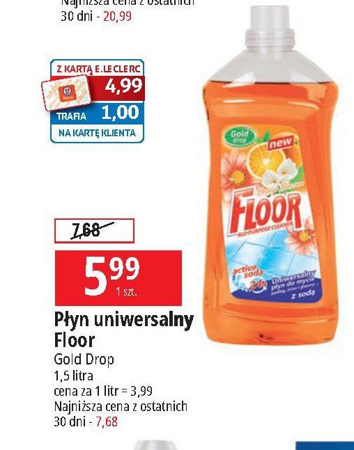 P艂yn uniwersalny pomara艅czowy Gold drop floor promocja