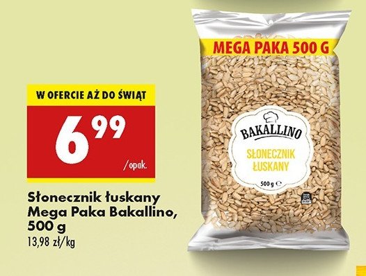 Słonecznik łuskany Bakallino promocja