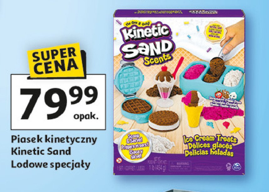 Lodowe specjały Kinetic sand promocja w Auchan