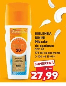 Mleczko do opalania spf 20 Bielenda bikini promocja