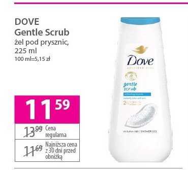 Żel pod prysznic DOVE GENTLE SCRUB promocja