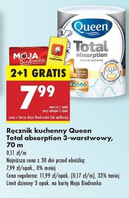R臋cznik kuchenny total absorption 70 m Queen promocja