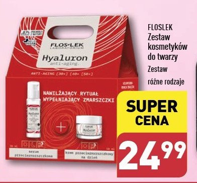 Zestaw w pudełku hyaluron krem do twarzy 50 ml + serum 30 ml Floslek zestaw promocja