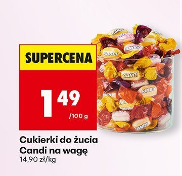 Cukierki do żucia Candi na wagę promocja w Biedronka