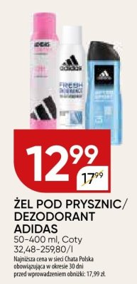 Żel pod prysznic/dezodorant Adidas promocja w Chata Polska