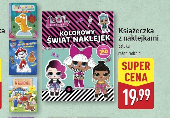 Kolorowy świat naklejek lol surpeise promocja