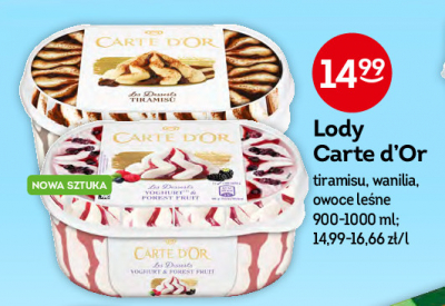 Lody vanilla & pear Algida carte d'or les desserts promocja