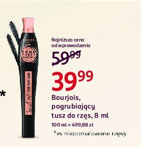 Tusz do rz臋s bond force Bourjois twist up the volume promocja
