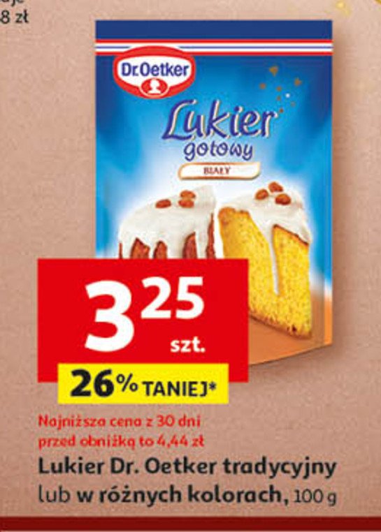 Lukier gotowy biały Dr. oetker promocja