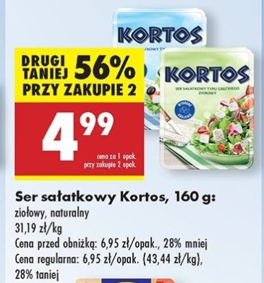 Kortos ser sa艂atkowy zio艂owy Turek naturek Turek 123 promocja