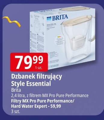 Dzbanek filtrujący Styla Essential Brita promocja w Leclerc