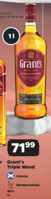 Blended whisky Grant's Triple Wood promocja w Netto