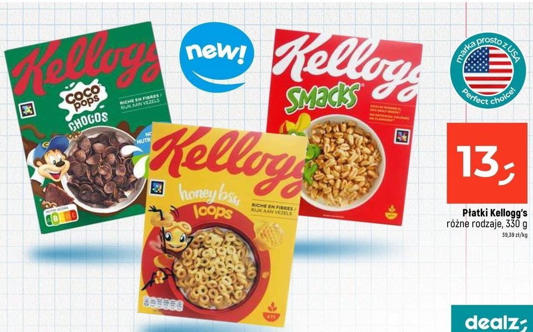 Płatki oponki miodowe loops Kellogg's honey bsss promocja