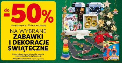 Zabawki wybrane rodzaje do -50% promocja w Kaufland