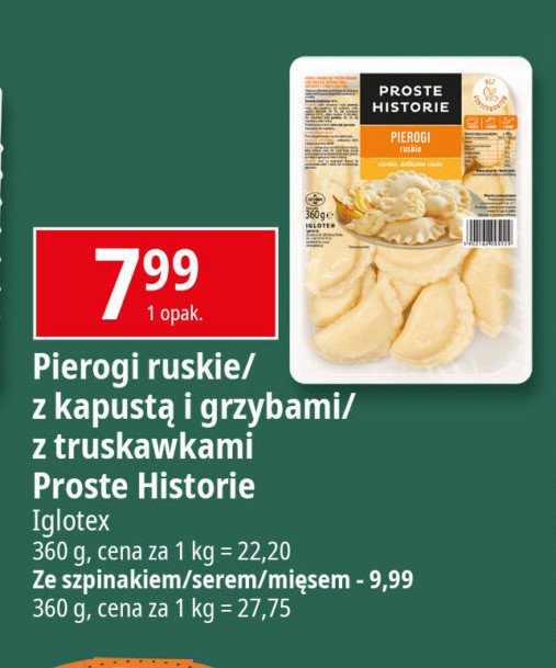 Pierogi z kapustą i grzybami Iglotex proste historie promocja