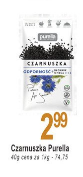 Czarnuszka Purella food promocja
